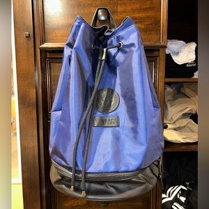 Versace Parfums Navy and Black Duffle Bag w/ dust bag